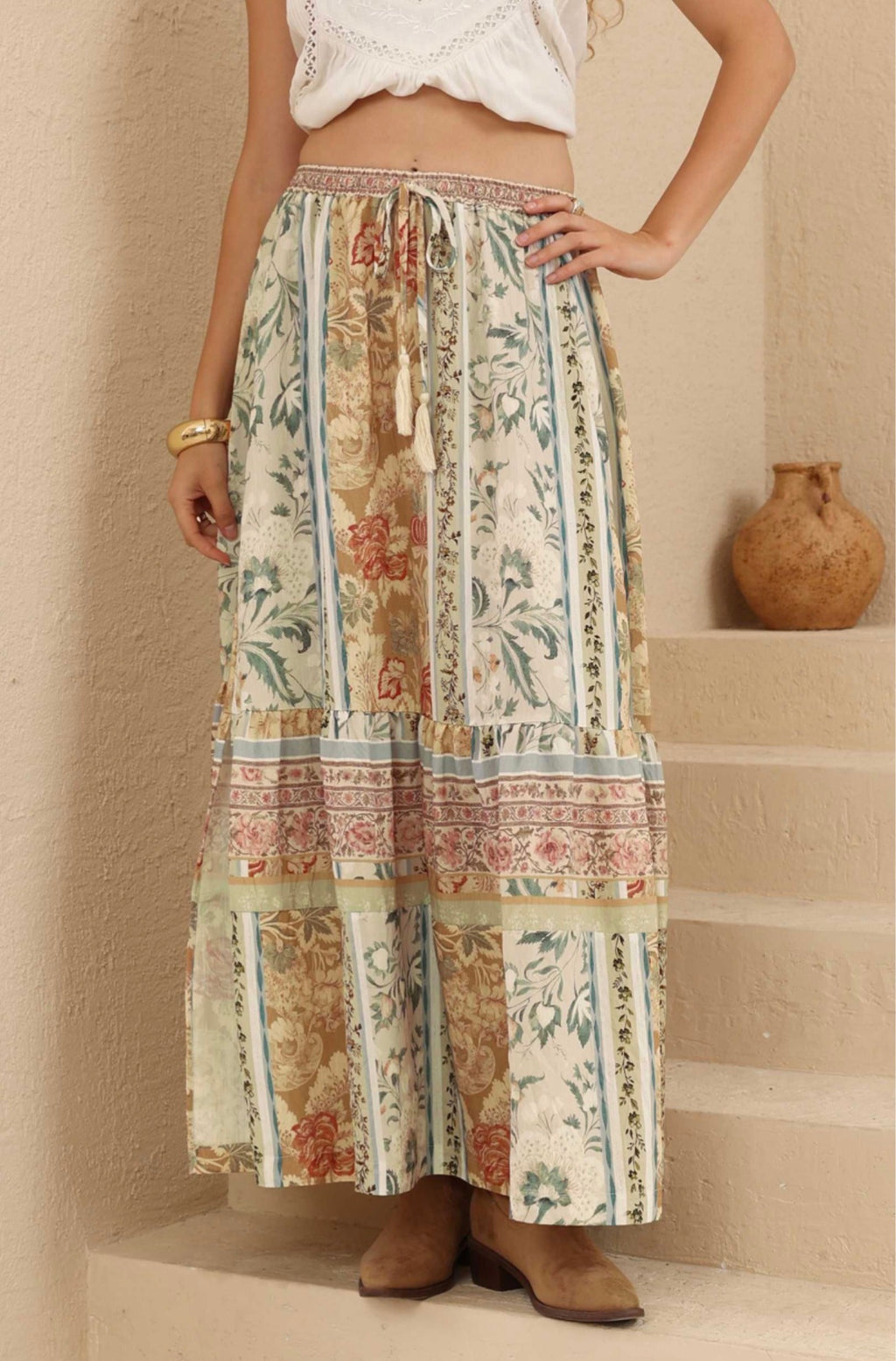 Sage River Maxi Skirt
