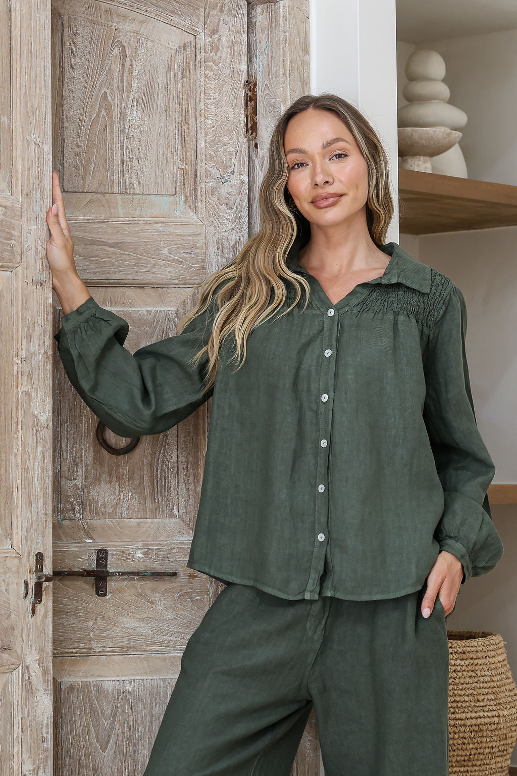 Juniper Top - khaki