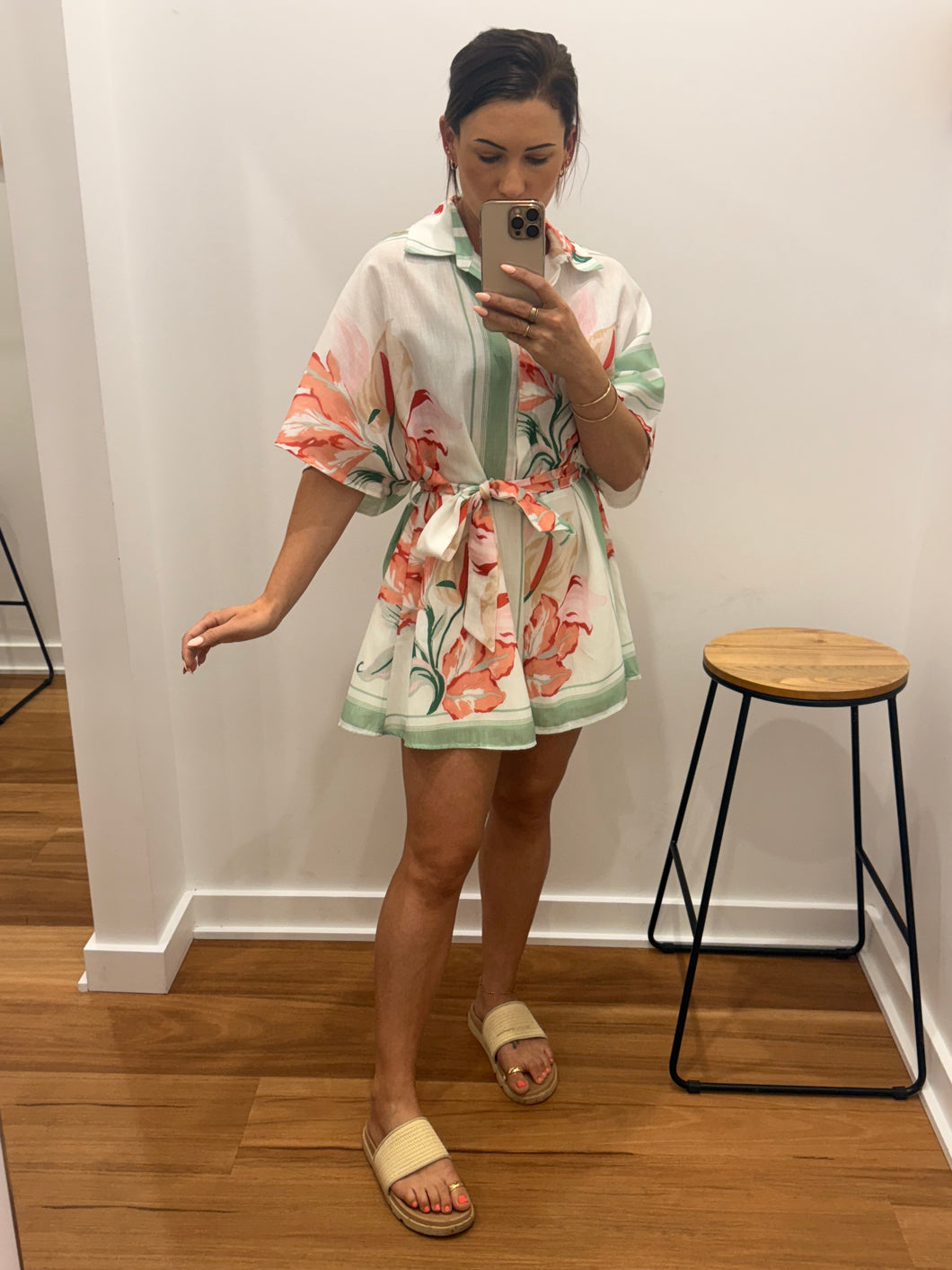 Asherah Playsuit - Aqua