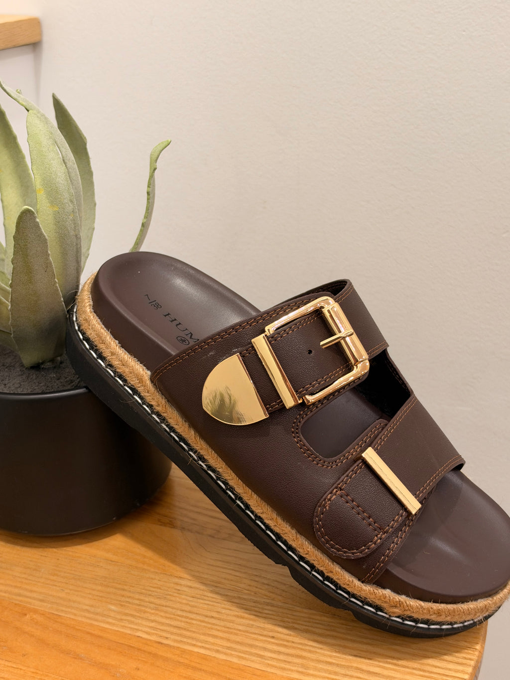 Milani Slide - Choc By Human Shoes