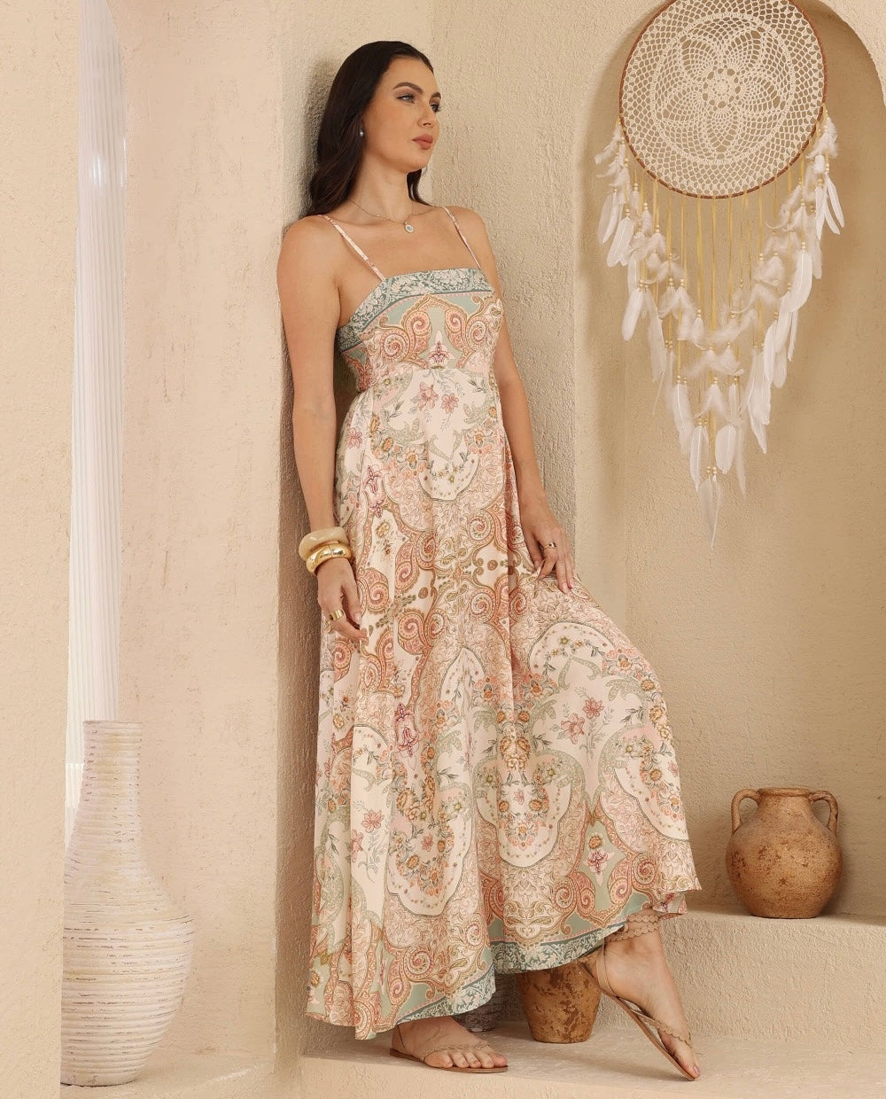 Langley Strap maxi Dress