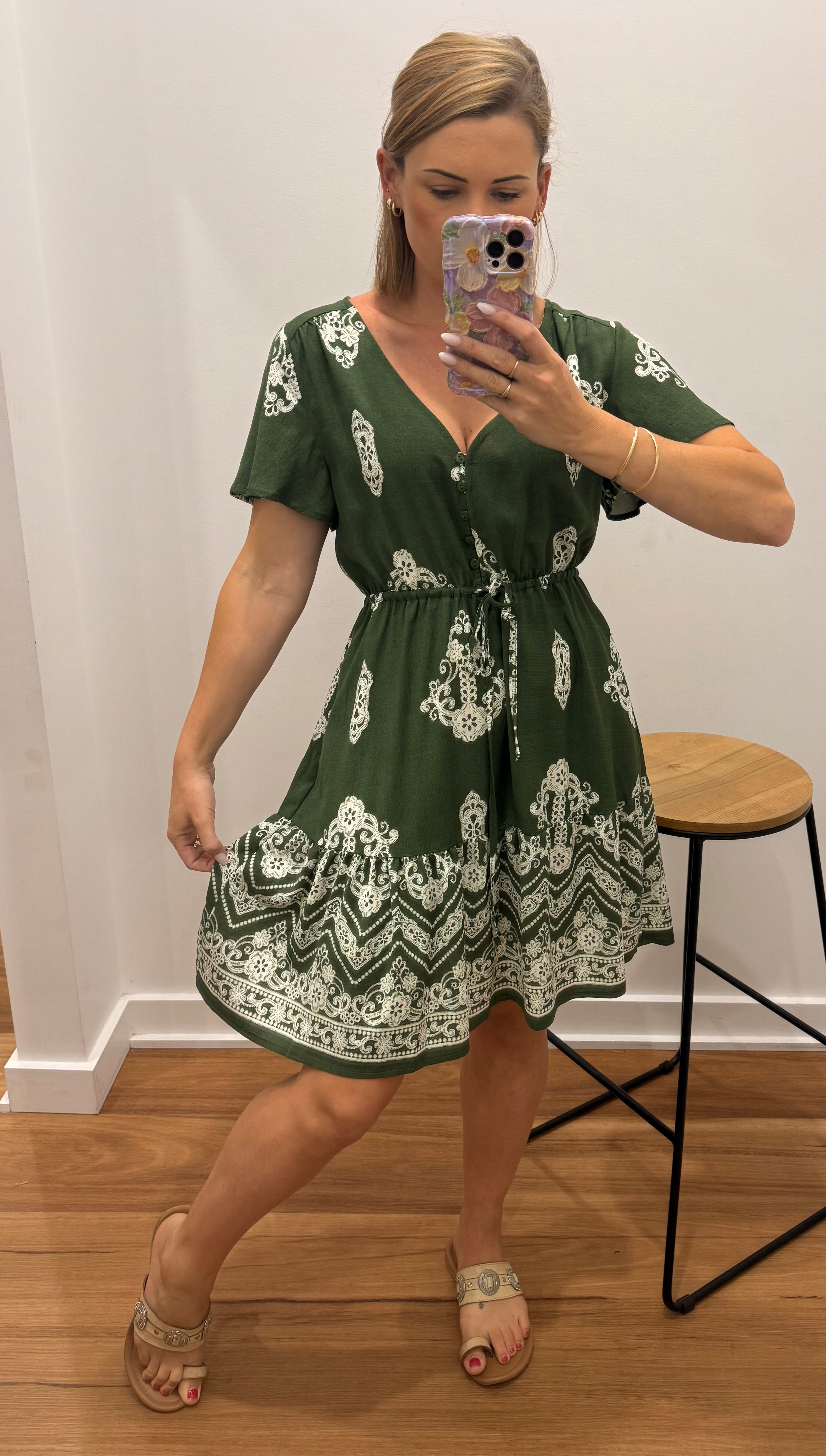Cressy Dress -Green