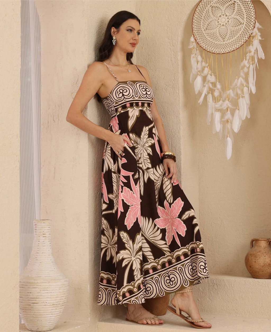 Chocolate Valley Maxi Dress