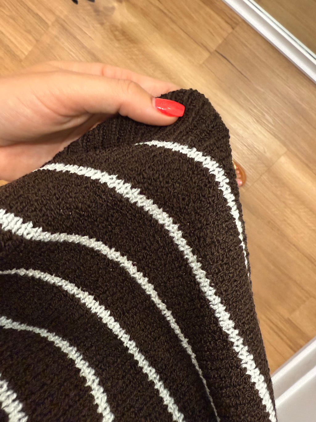 Xane Pant - Choc/white