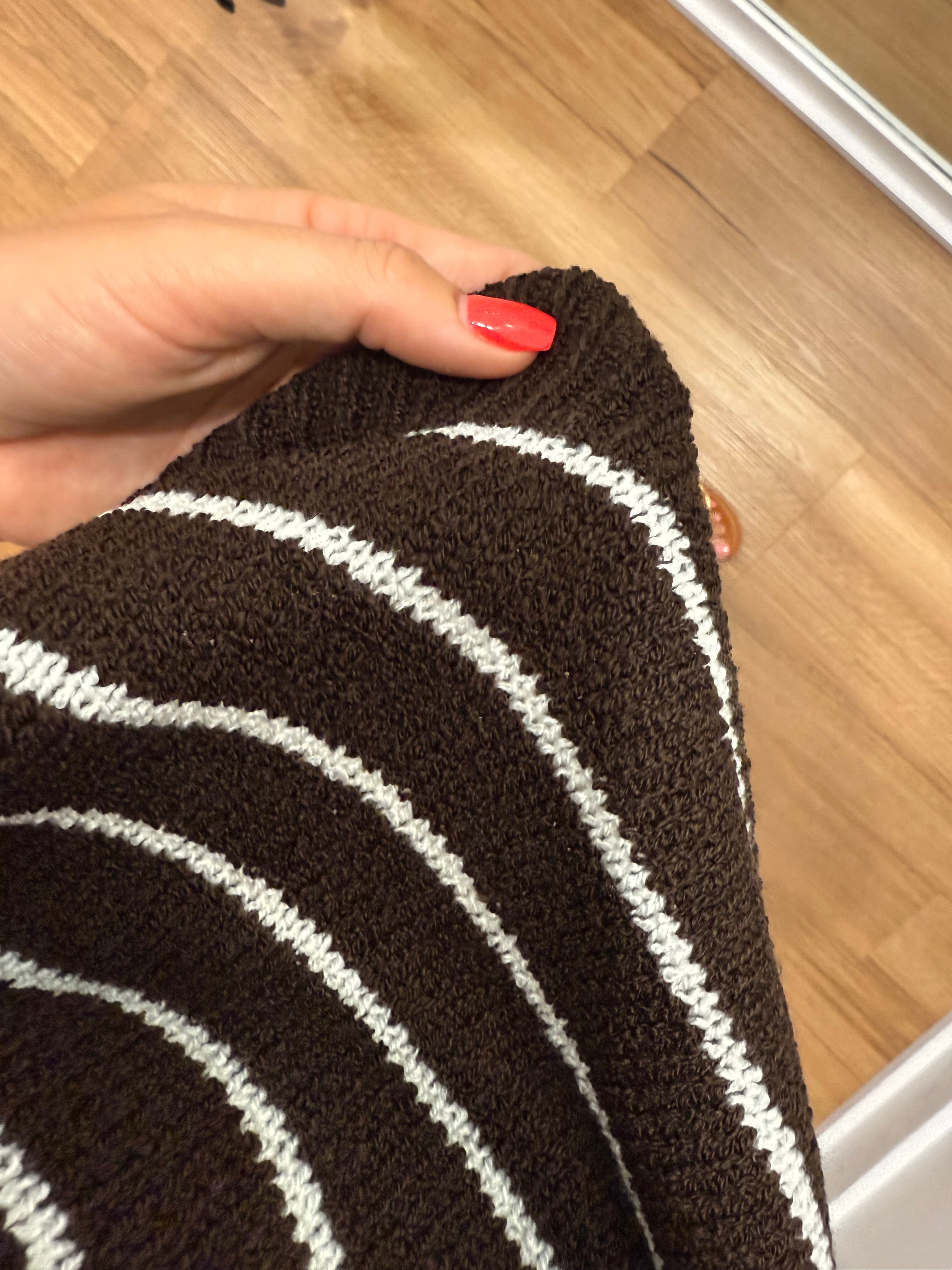 Xane Pant - Choc/white