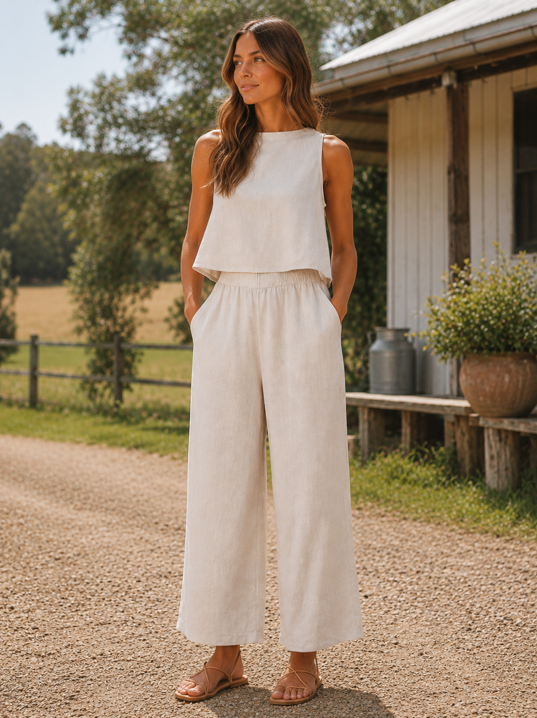 Aurora Pant - Natural