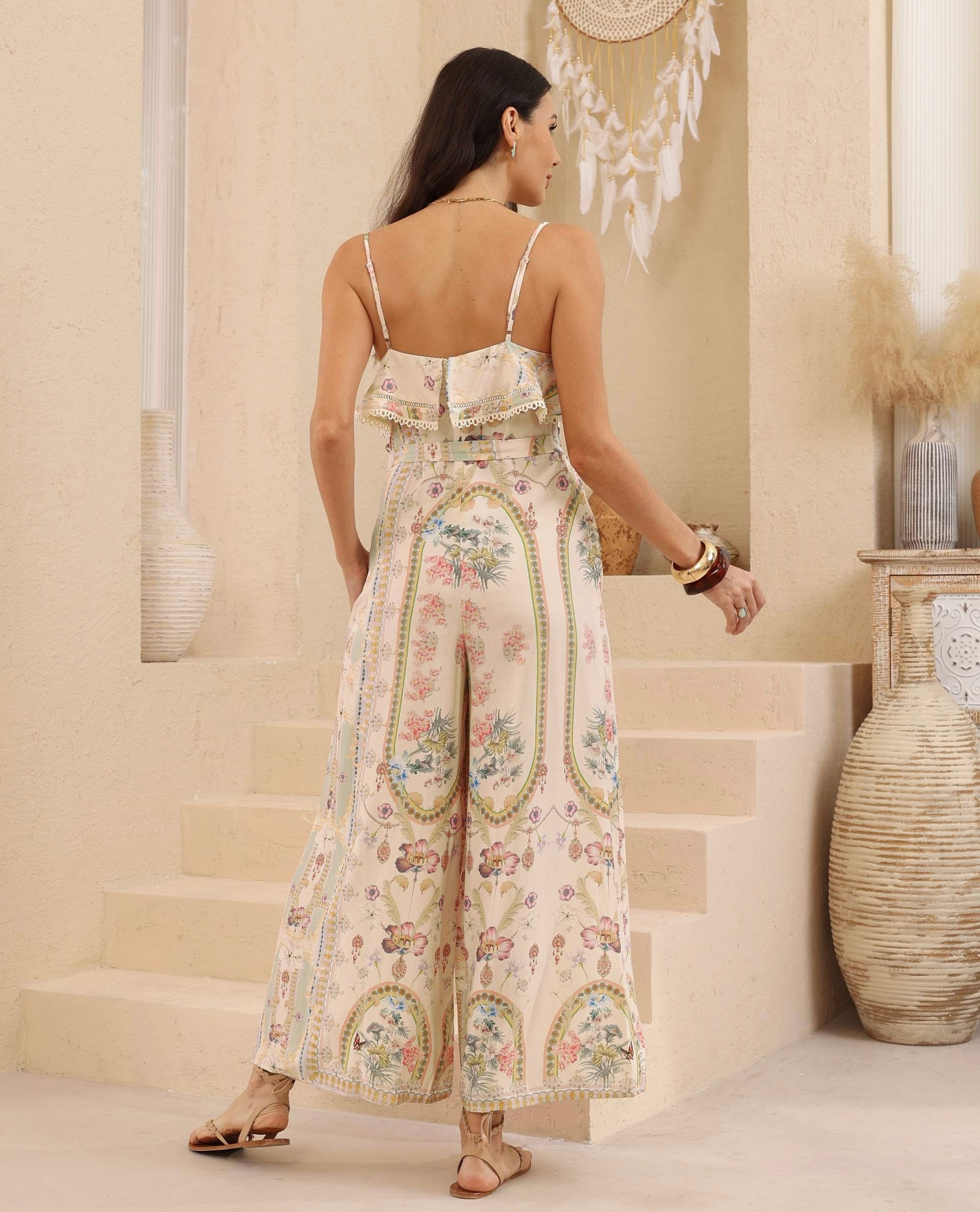 Spring Flower Jumpersuit