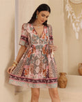Guava Leopard Babydoll Dress