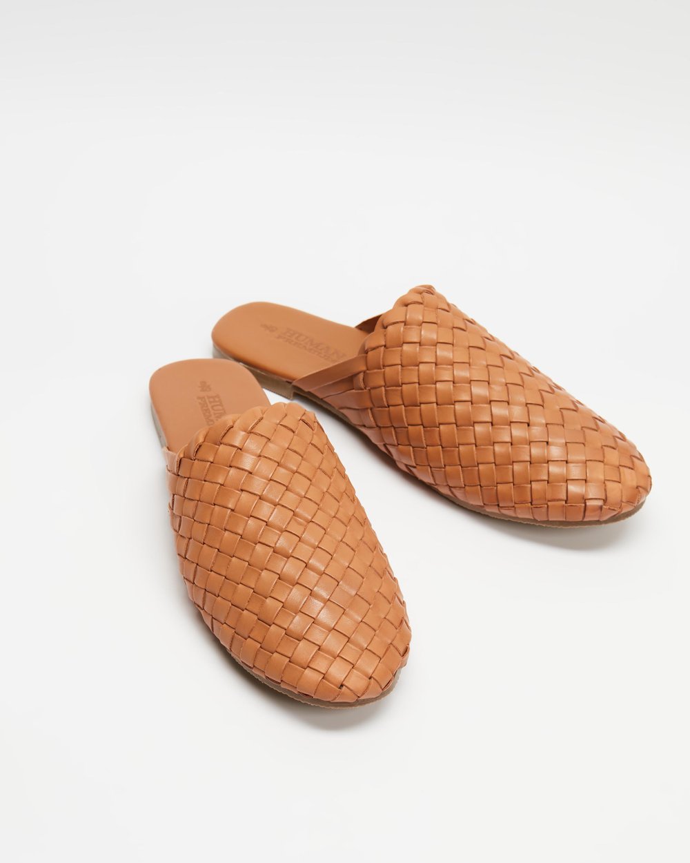 Leather Barland Slide by Human Shoes  - Tan