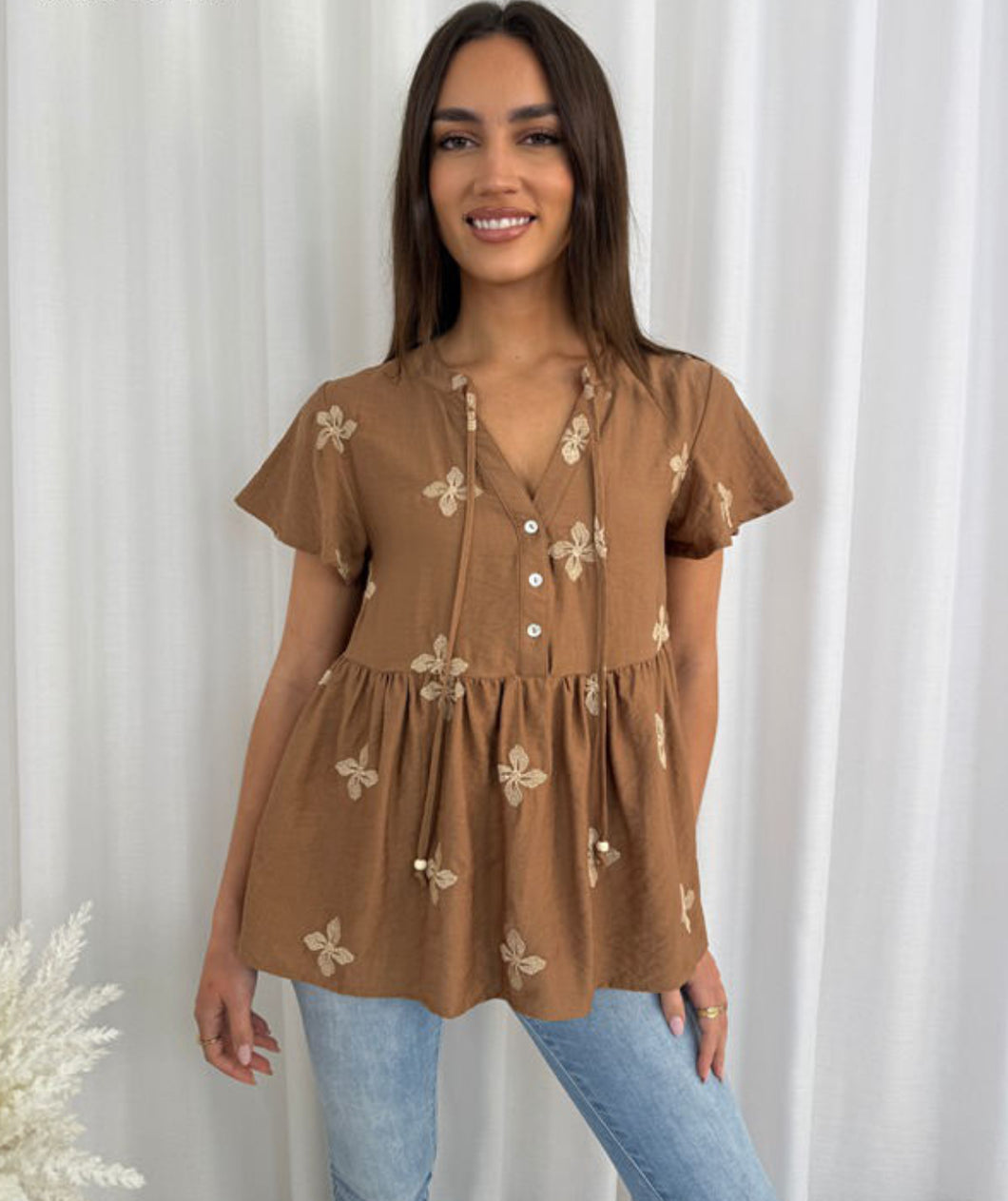 Lily Top - Tan