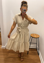 Load image into Gallery viewer, Casen Dress Stripe - Natural
