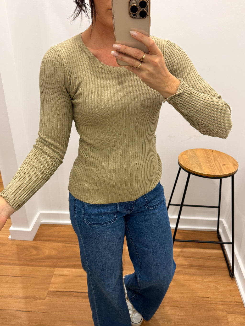 Basic Rib Knit - Olive