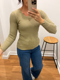 Basic Rib Knit - Olive