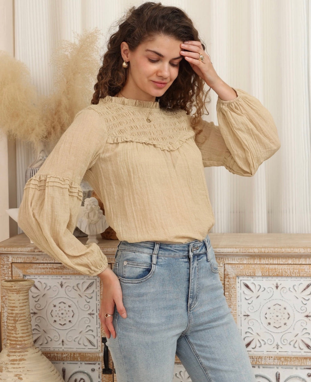 Lois Top - Beige