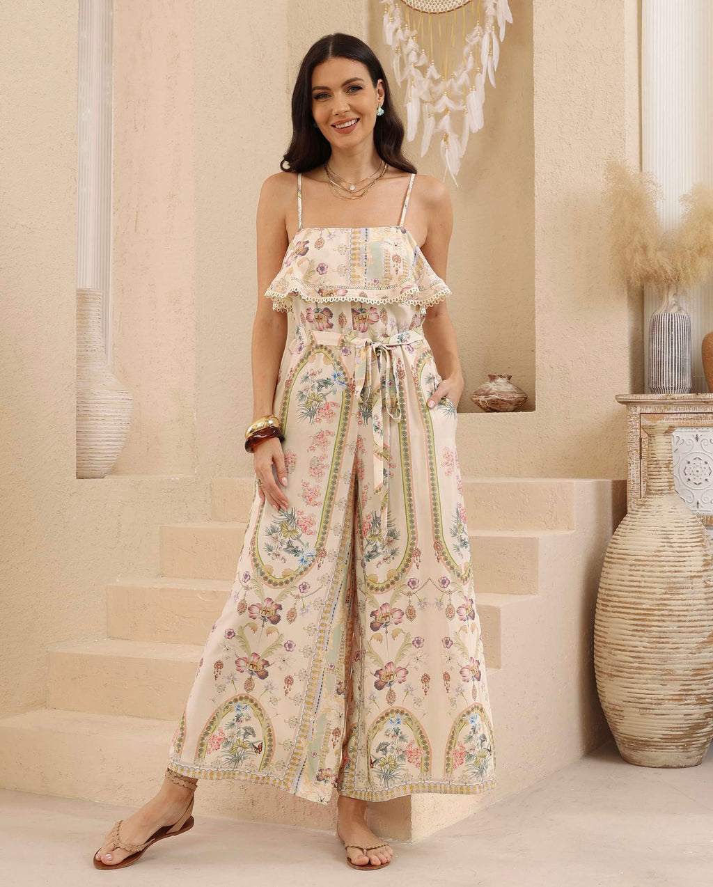 Spring Flower Jumpersuit