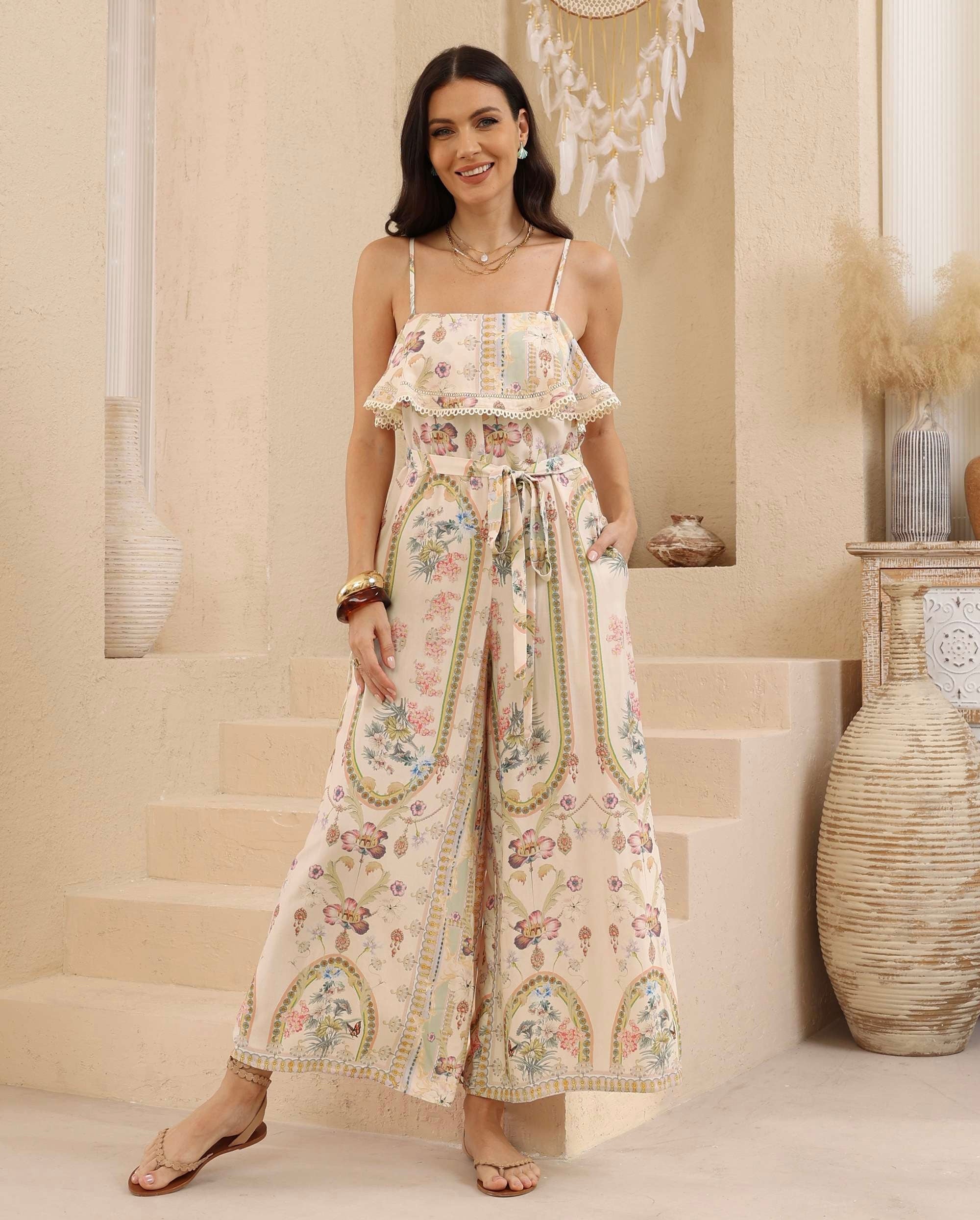 Spring Flower Jumpersuit