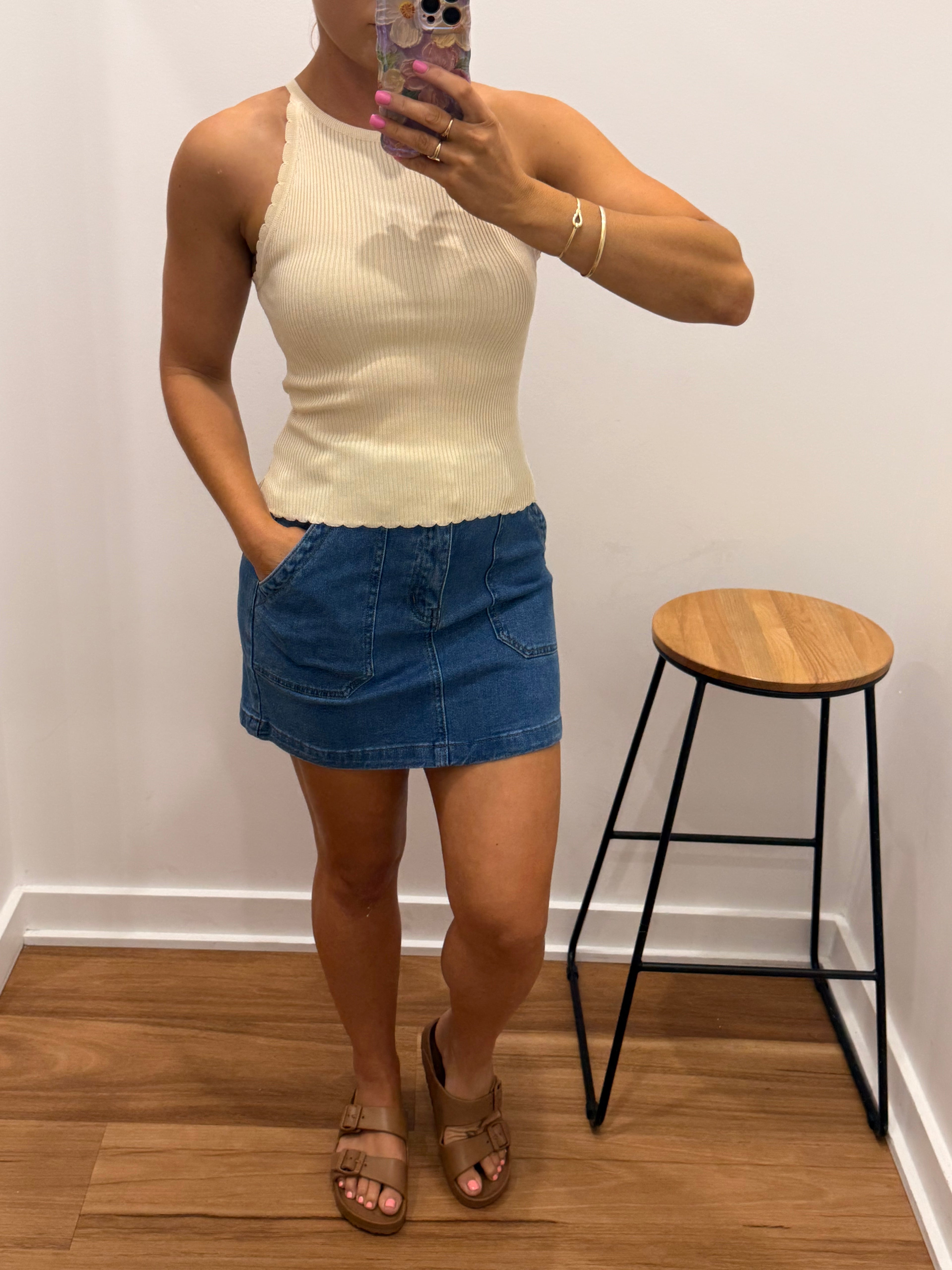 Hutton Singlet - Cream