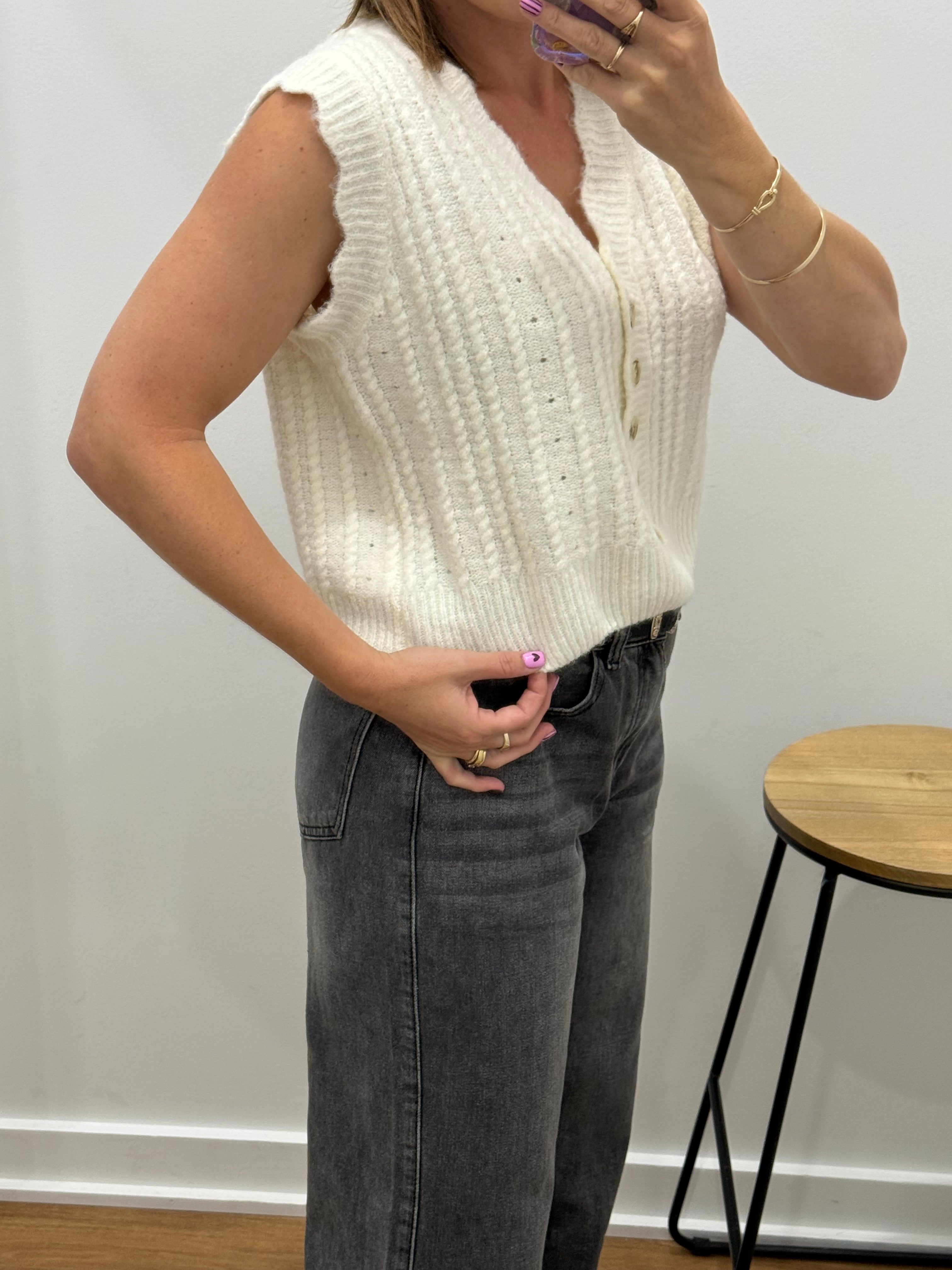 Marian Knit - White