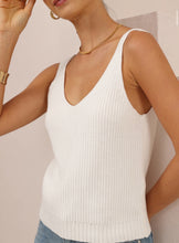 Load image into Gallery viewer, Karly Knit Singlet - White
