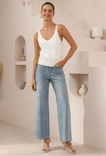 Load image into Gallery viewer, Karly Knit Singlet - White
