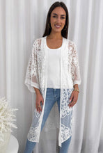 Load image into Gallery viewer, Lace Cape - White
