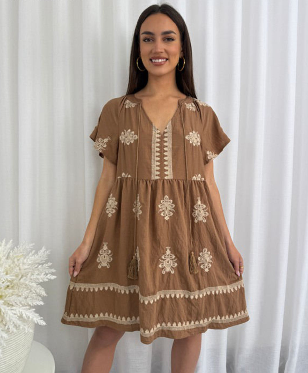 Dylan Dress - Tan