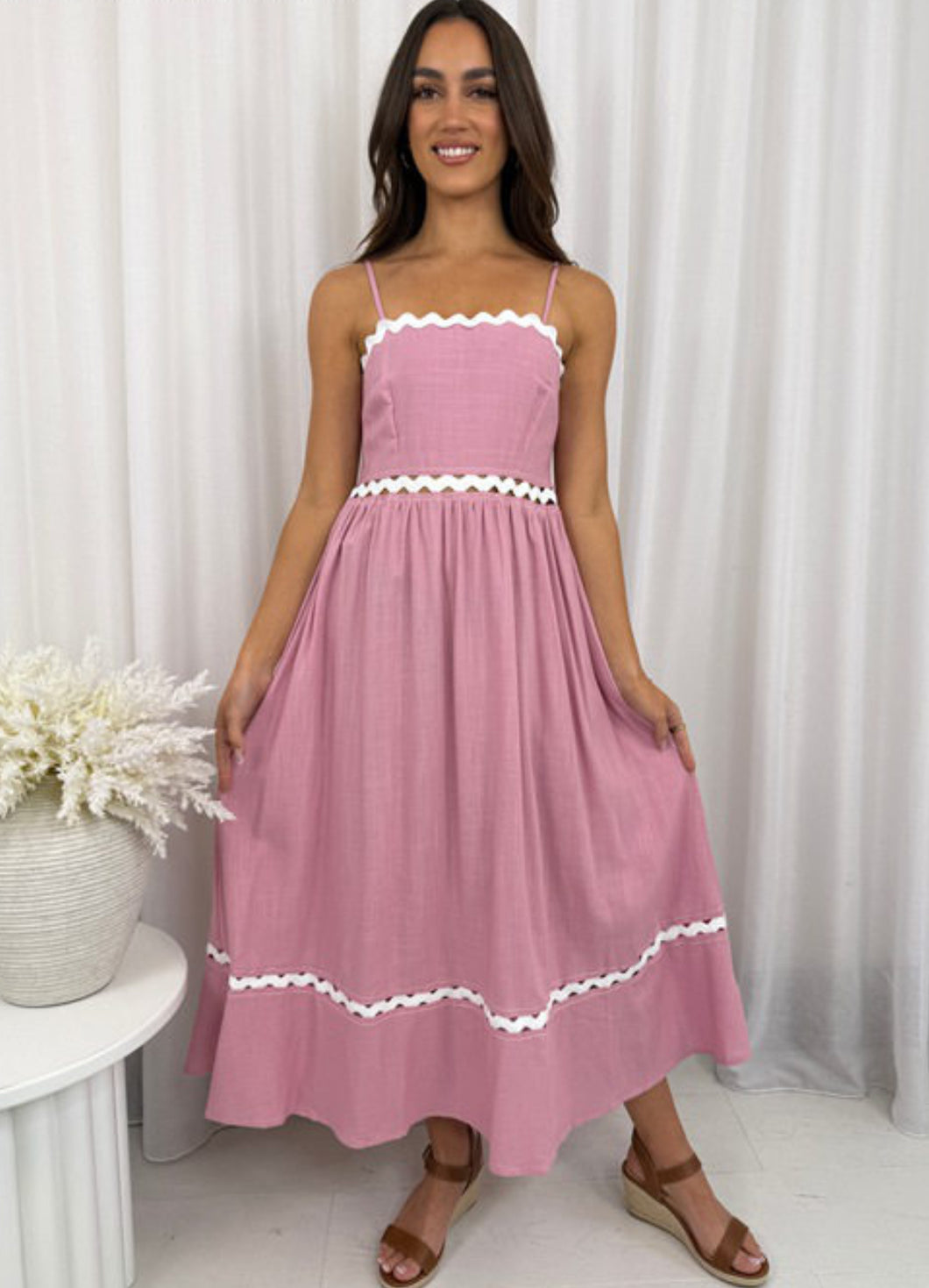 Arrowfeild Maxi Dress - Pink
