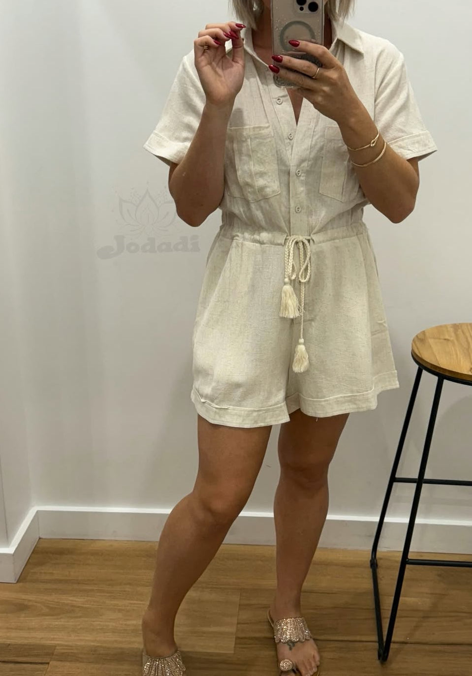 Tanner Playsuit - Natural