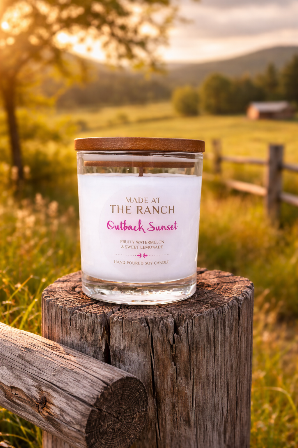 Outback Sunset Candle