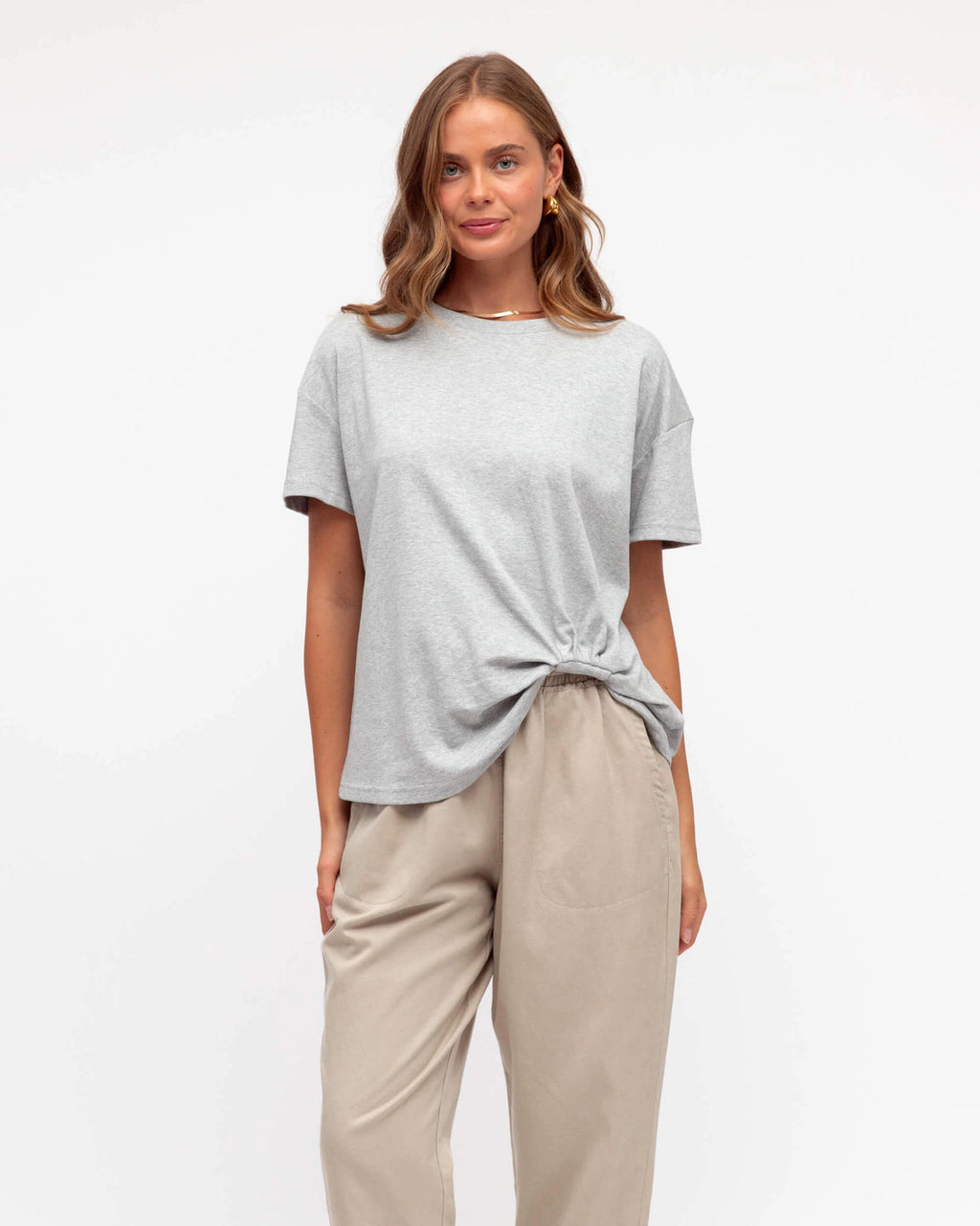 Easy Tuck Shirt - Grey Marle