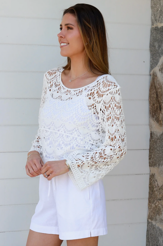 Elly Cardi - White