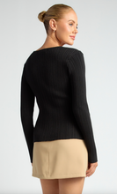 Load image into Gallery viewer, Evelyn Top - Black
