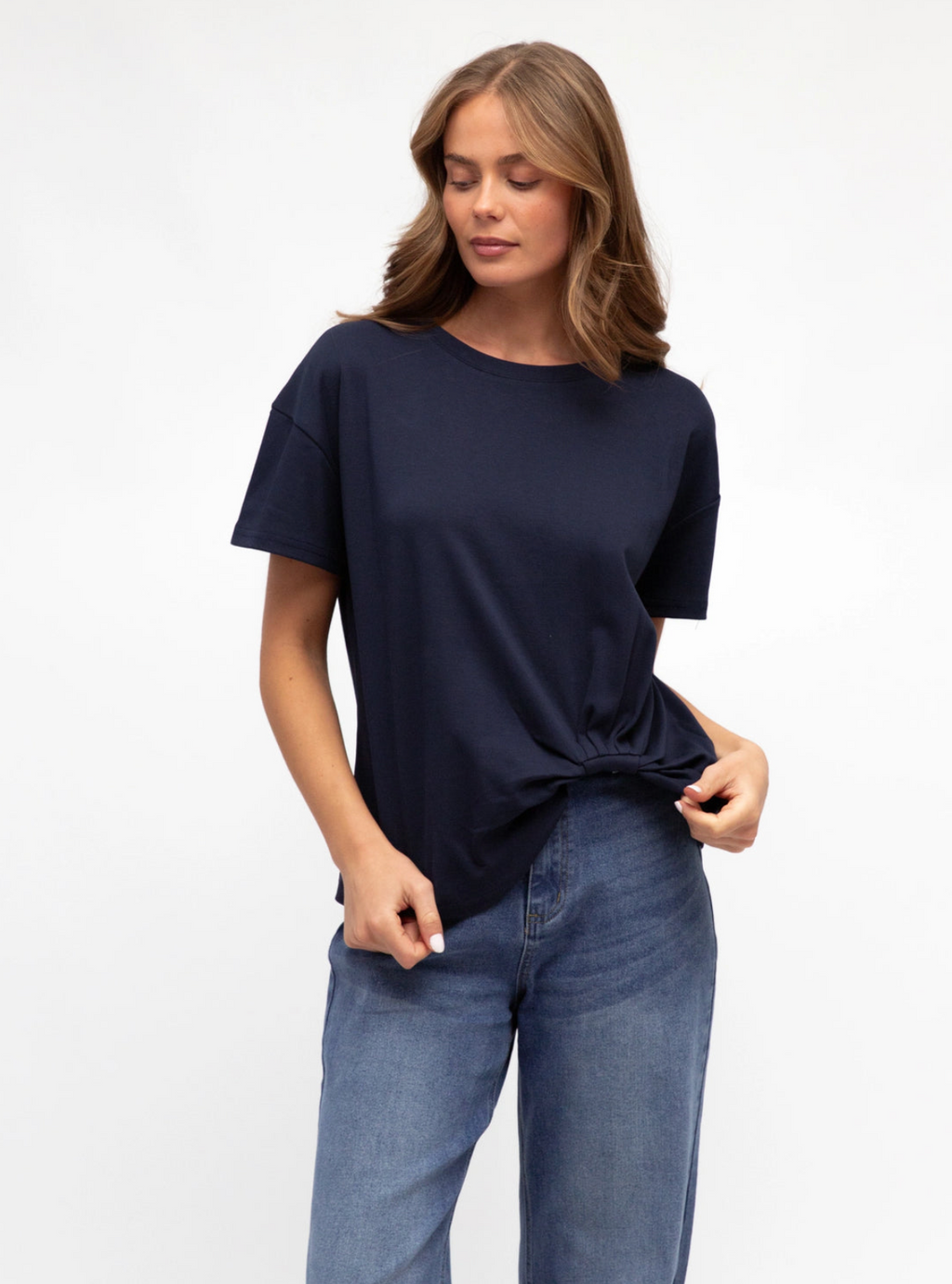 Easy Tuck Shirt - Navy