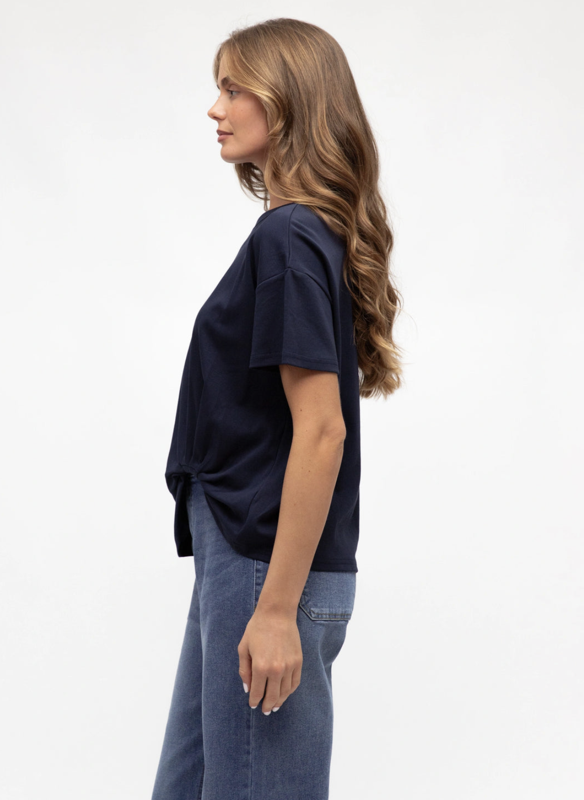 Easy Tuck Shirt - Navy