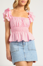 Load image into Gallery viewer, Narlendah Layered Ruffle Top - Pink
