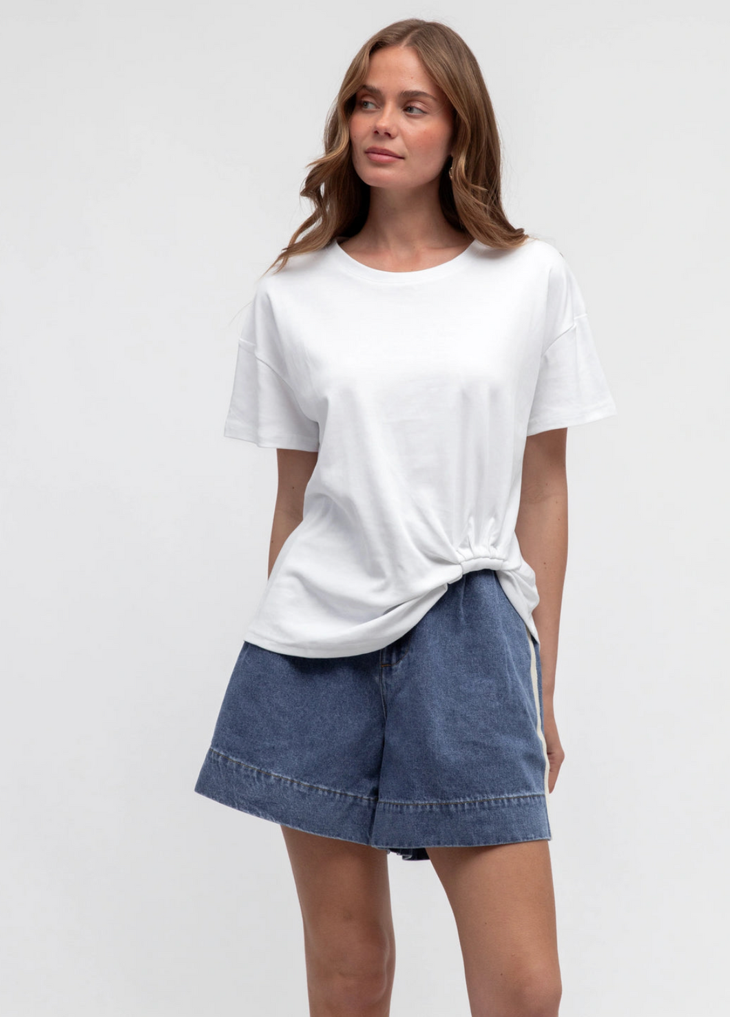 East Tuck Shirt - White