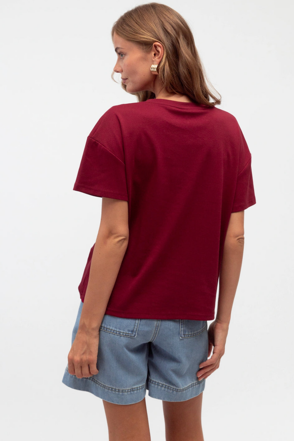 Easy tuck shirt - Wine