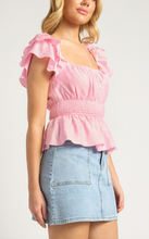 Load image into Gallery viewer, Narlendah Layered Ruffle Top - Pink
