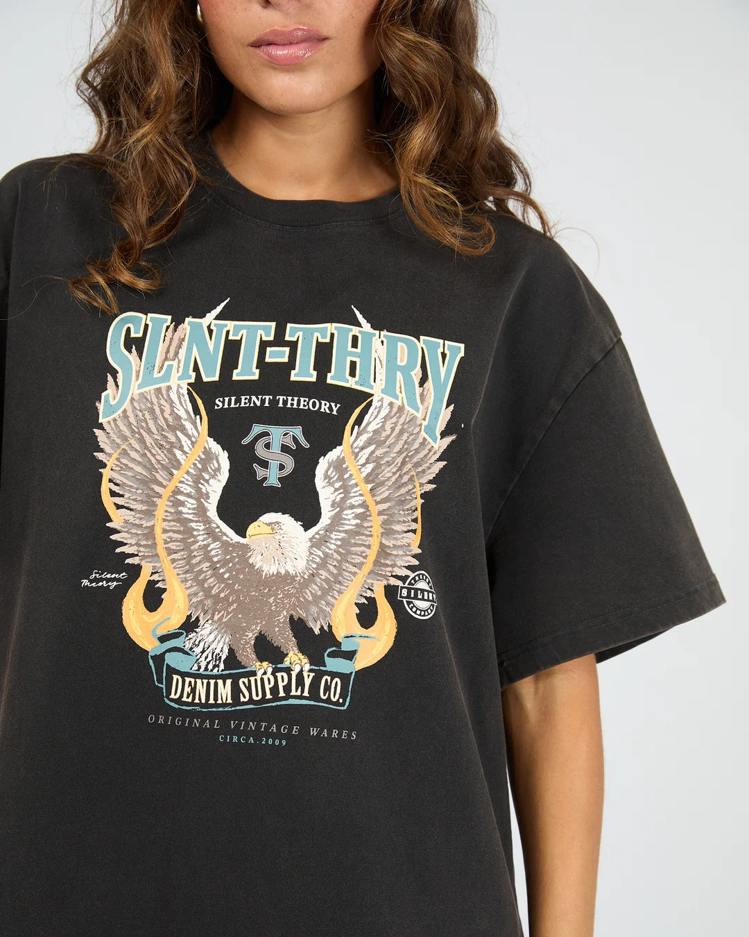 Anthem Tee Dress - Black