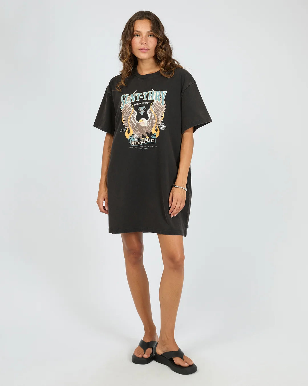 Anthem Tee Dress - Black