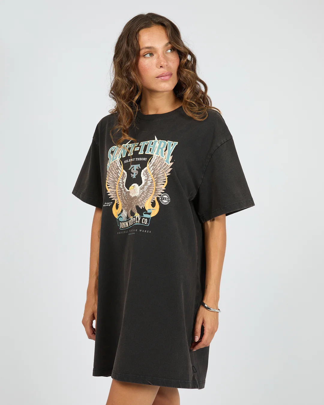 Anthem Tee Dress - Black
