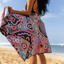 Load image into Gallery viewer, Camping under the moonlight Sand free Towel
