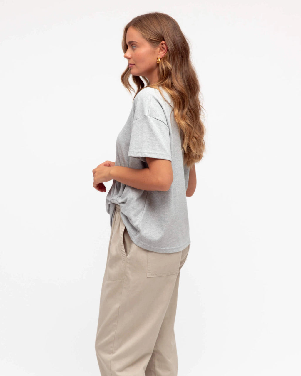 Easy Tuck Shirt - Grey Marle