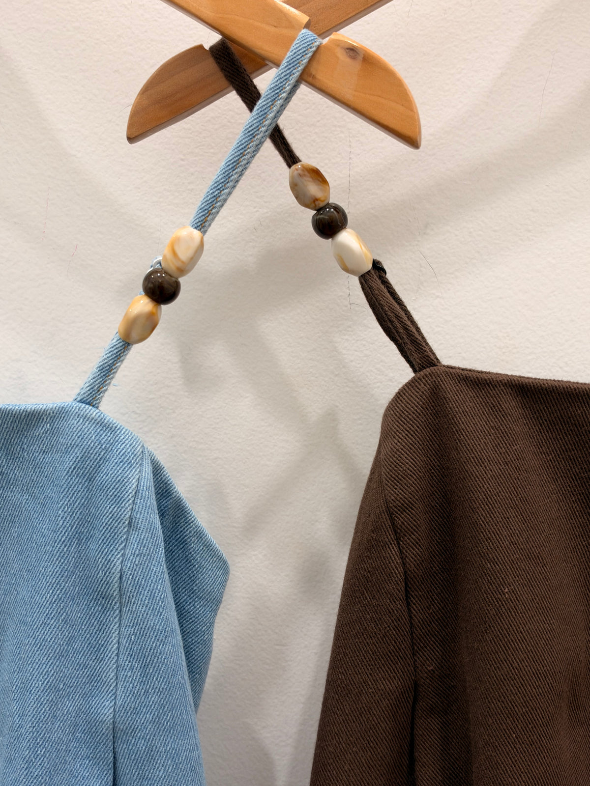 Pia Denim Dress - Choc "By Frankie"