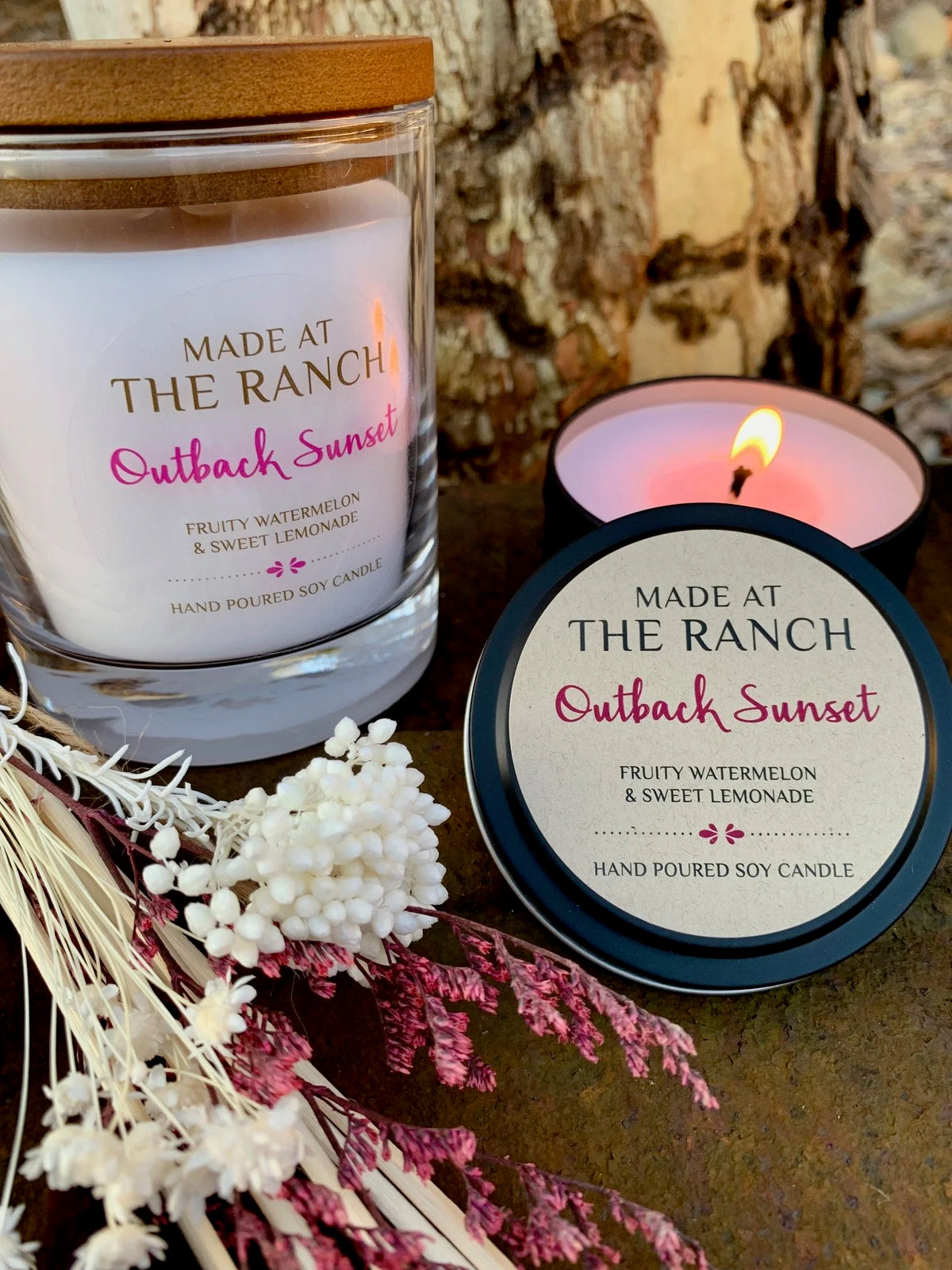 Tin Candle - Outback Sunset
