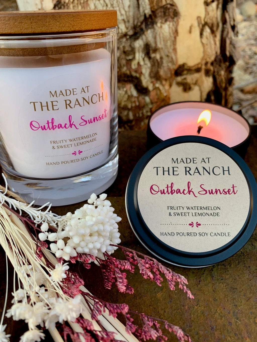 Outback Sunset Candle