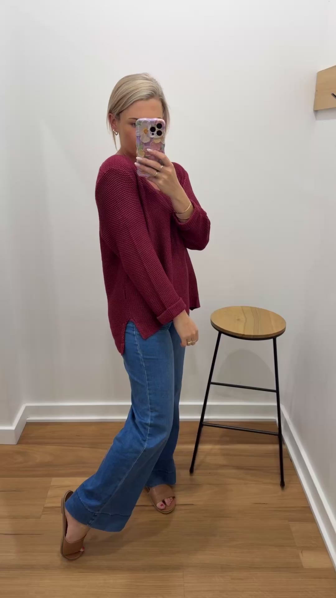 Marley knit - Dark Rose