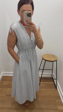 Load and play video in Gallery viewer, Marla Midi Dress - Stripe
