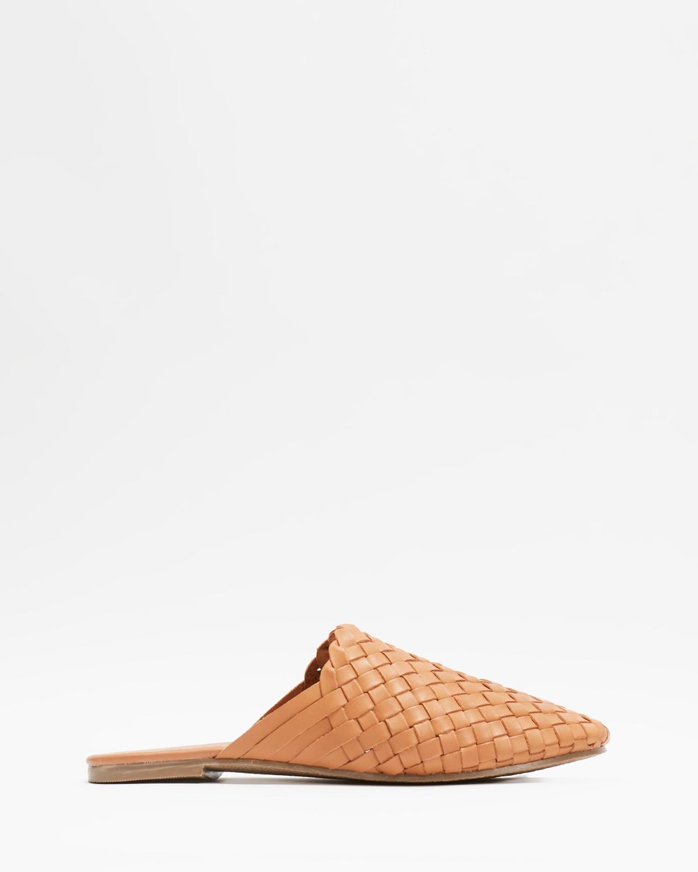Leather Barland Slide by Human Shoes  - Tan